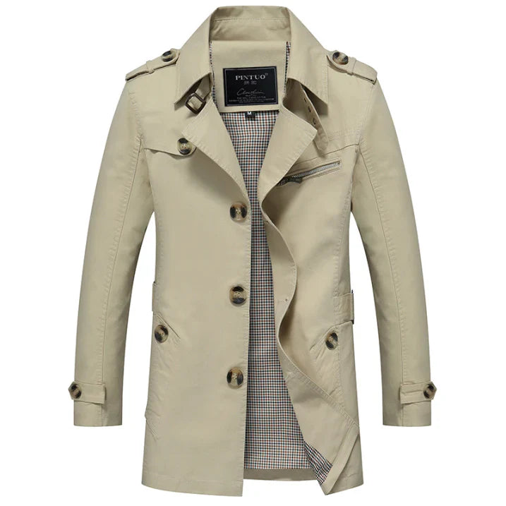 Men's Long Trench Coat | Winter