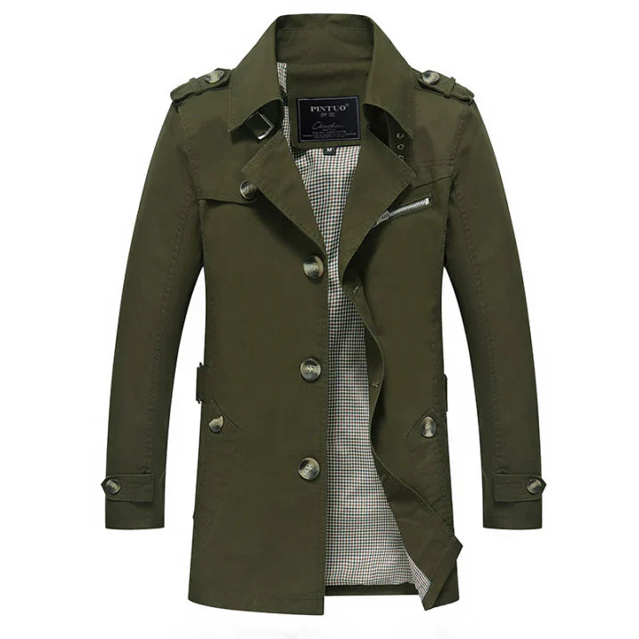 Men's Long Trench Coat | Winter