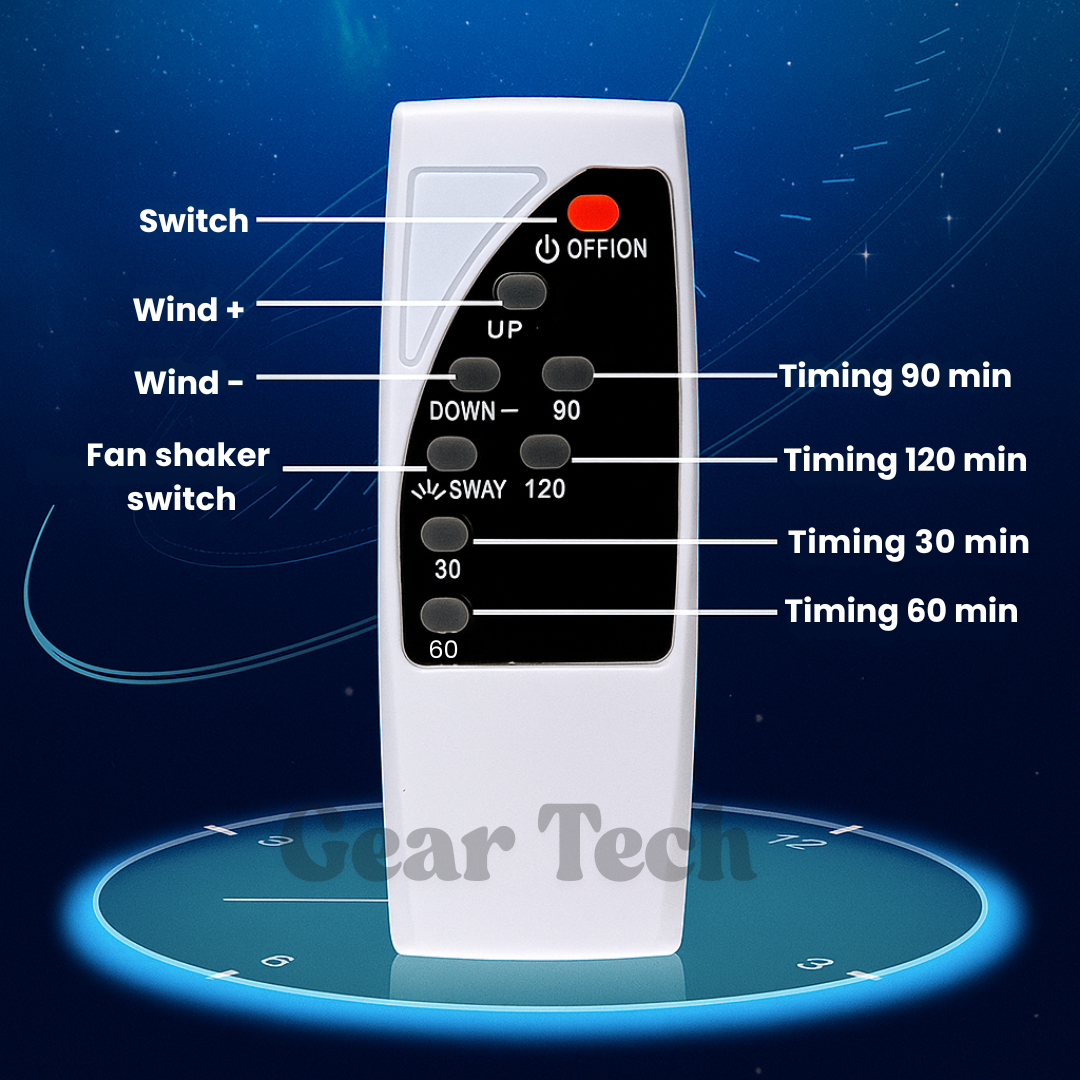 16-Inch Remote-Controlled Bladeless Fan - UK Design