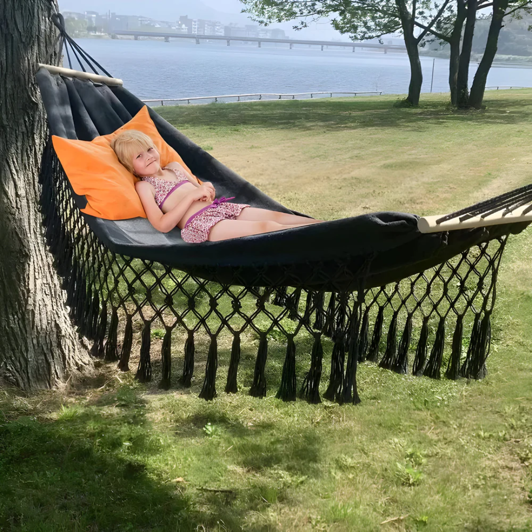 Comfortable Bohemian Cotton Hammock