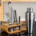 10-Piece High-Quality Stainless Steel Cocktail Shaker Set – Ideal for Mixed Drinks and Gatherings