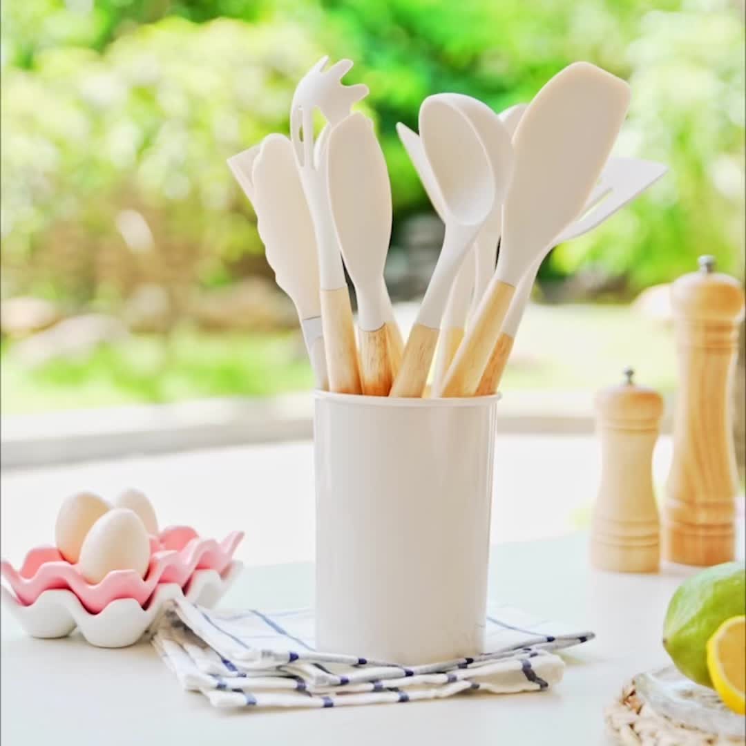 12-Piece Silicone Kitchen Set | Heat Resistant & Dishwasher Safe