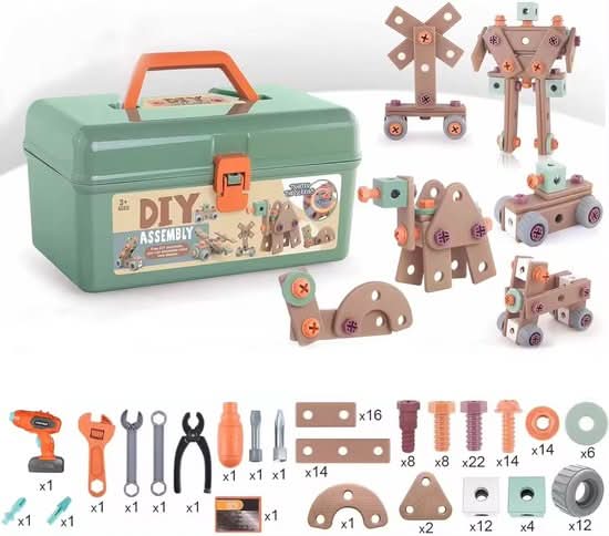 100-Piece Tool Set for Imaginative Kids Ages 3 and Up