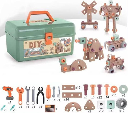 100-Piece Tool Set for Imaginative Kids Ages 3 and Up