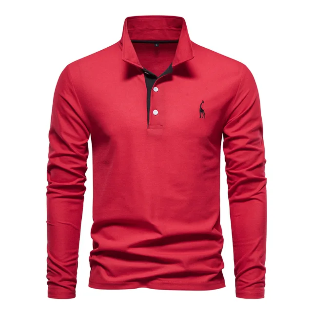 Men's Golf Long Sleeve Polo Shirt | Casual