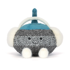 Gray Curling Stone Plush Toy