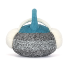 Gray Curling Stone Plush Toy
