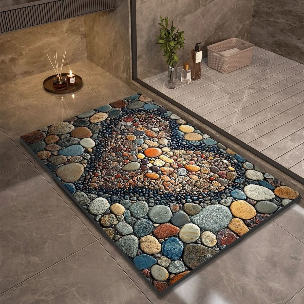 Non-Slip Diatomaceous Earth Bath Mat for Safety and Comfort