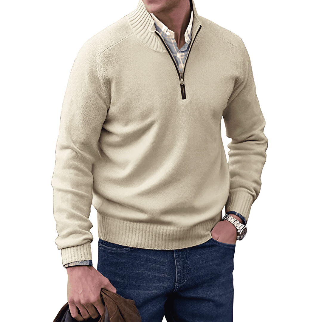 Men's Elegant Sweater | Zipper