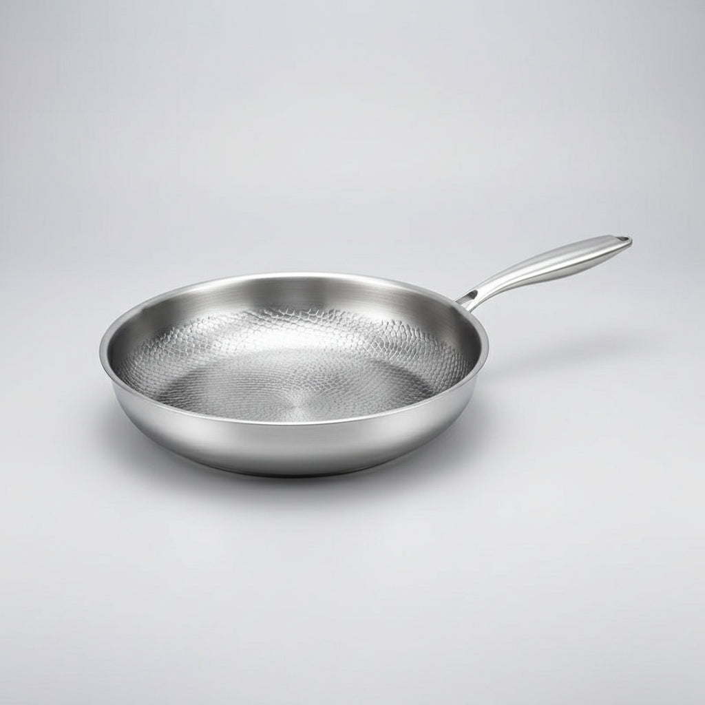 Non-Stick Hammered Titanium Frying Pan for Induction Cooktops and Daily Cooking