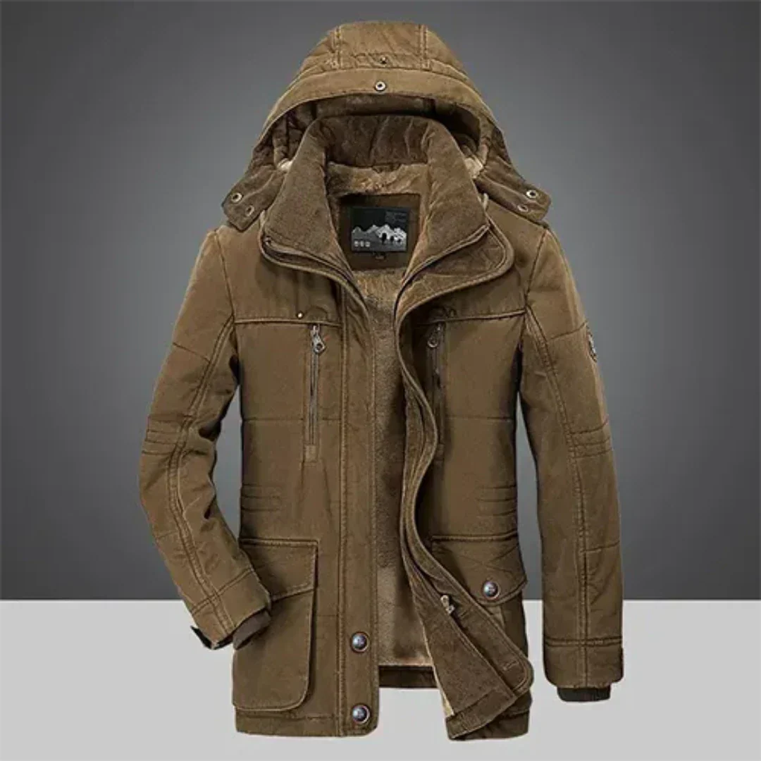 Men's Long Winter Jacket | Warm