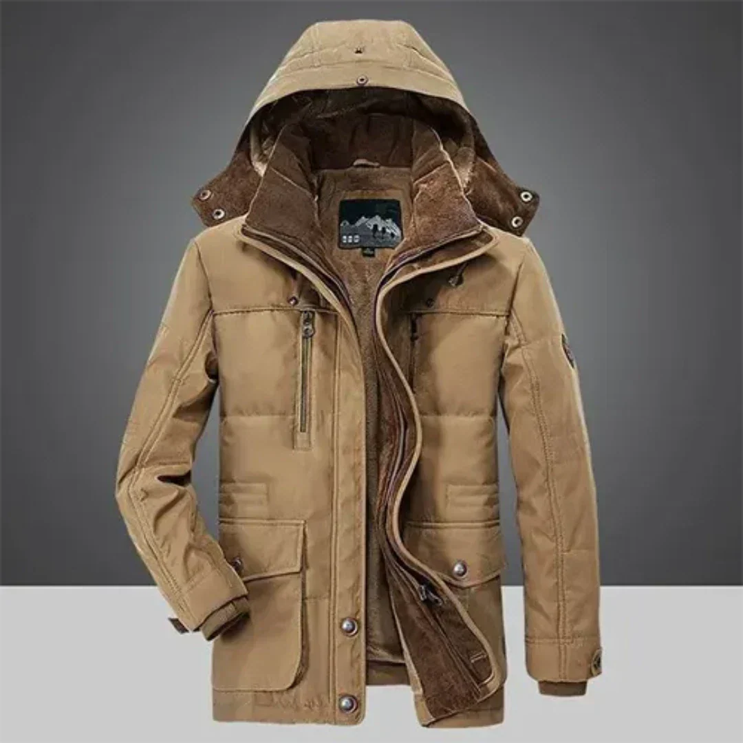 Men's Long Winter Jacket | Warm