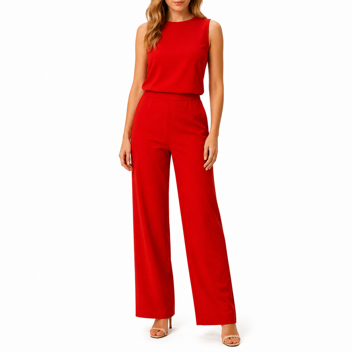Women’s Casual Wide Leg Jumpsuit | Sleeveless