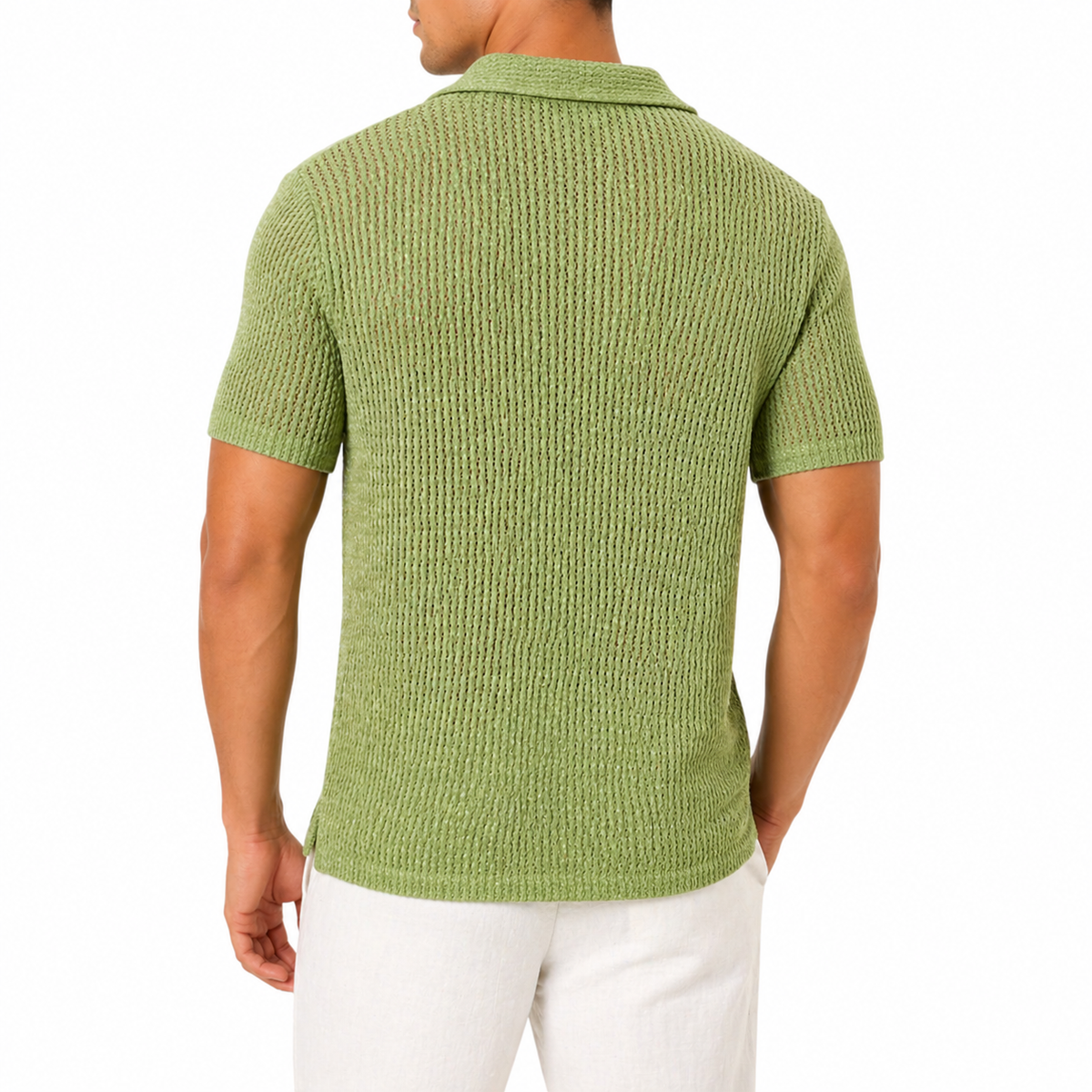 Men's Short-Sleeve Knitted Shirt | Summer
