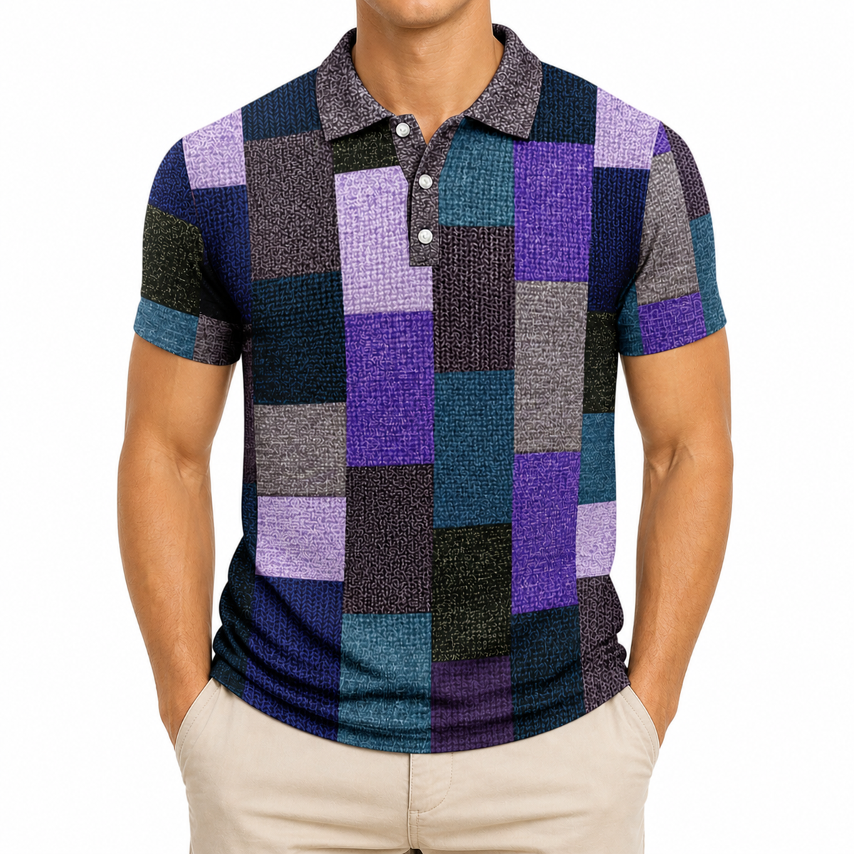 Men’s Casual Retro Polo Shirt | Short Sleeve