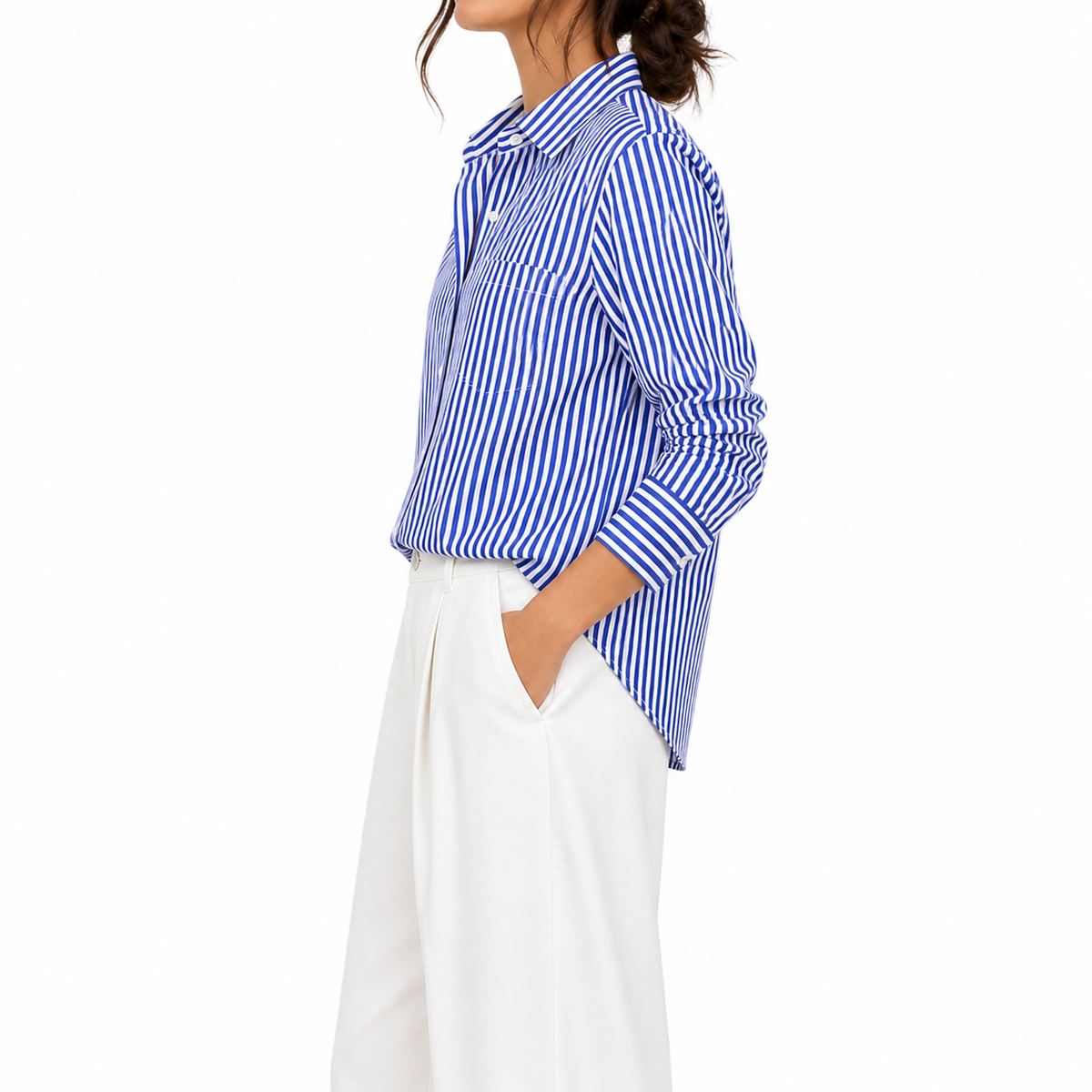 Women's Casual Striped Blouse | Long Sleeve