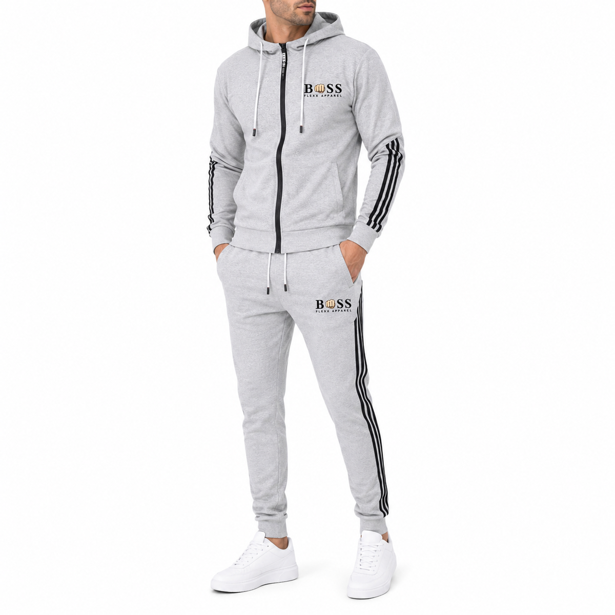 Men's 2-Piece Tracksuit Set | Full Zip Hoodie and Jogger