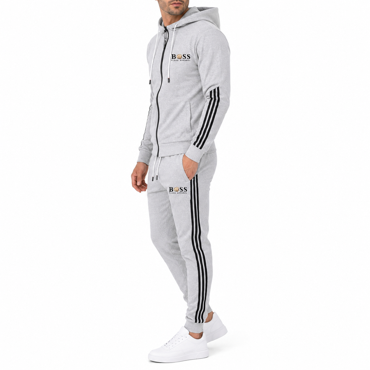 Men's 2-Piece Tracksuit Set | Full Zip Hoodie and Jogger