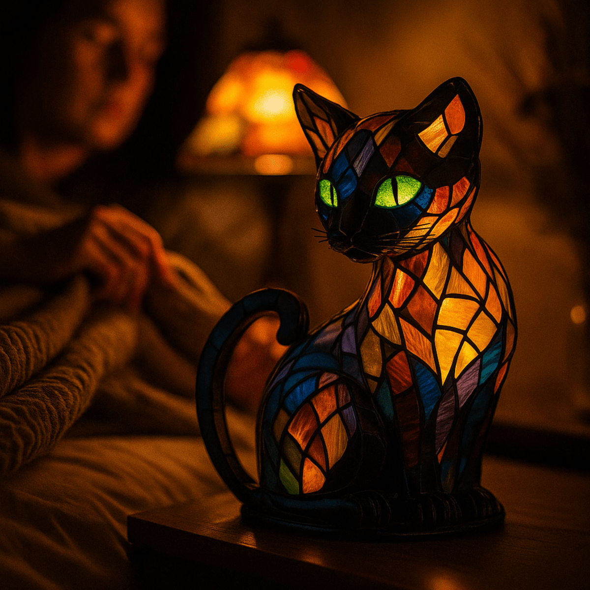 Whimsical LED Cat Night Light with Gentle Ambient Glow