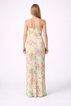 Lemon Floral Maxi Dress