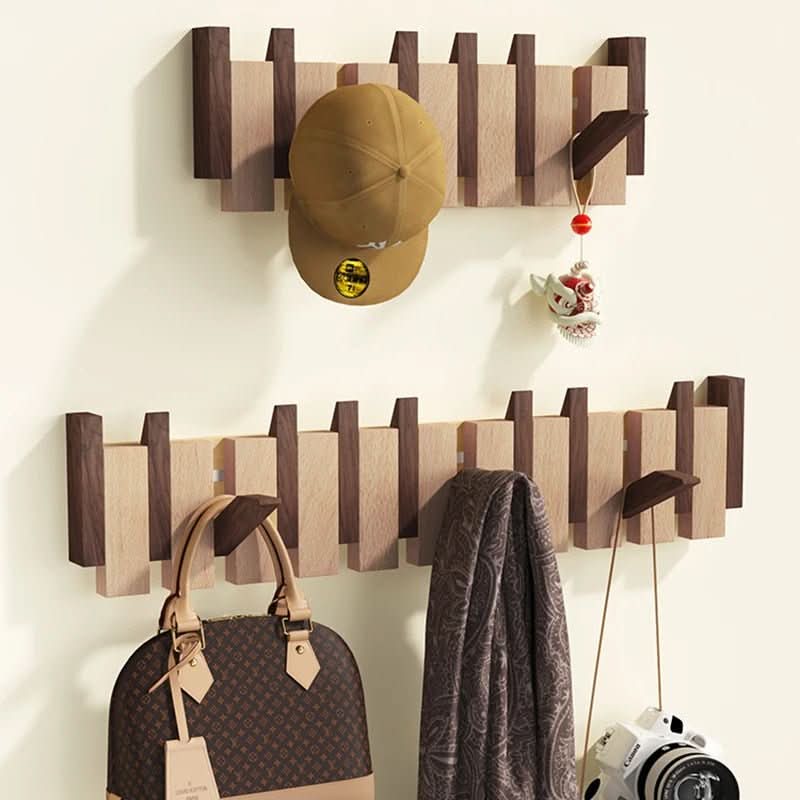 Handcrafted Piano-Style Wall Coat Rack