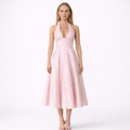 Blush Midi Dress Halter Neck