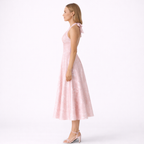 Blush Midi Dress Halter Neck