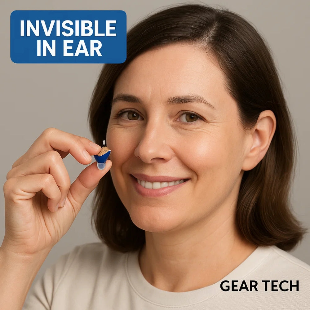 Rechargeable In-Ear Hearing Aids with Crystal Clear Sound