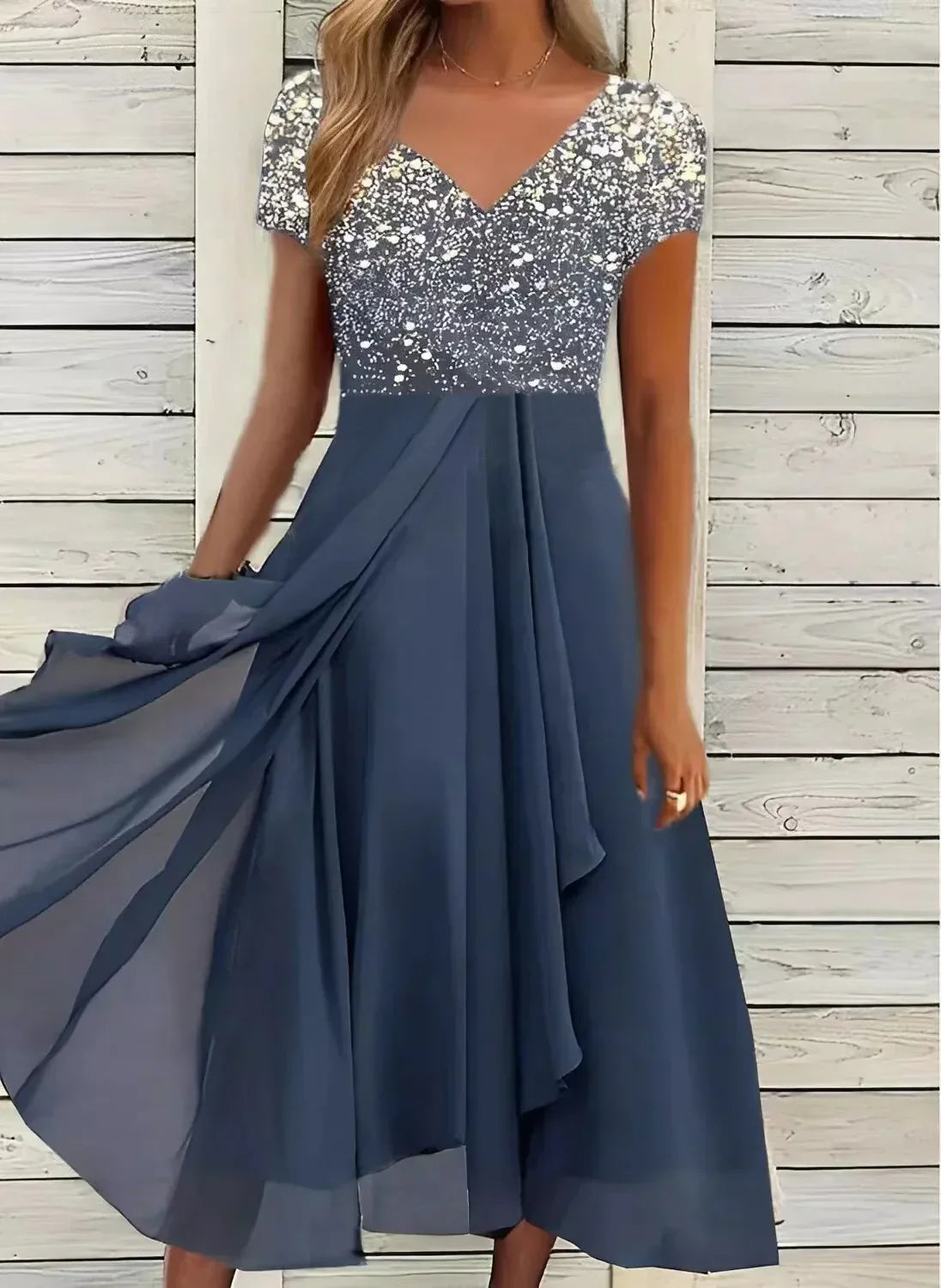 Women's Cocktail Festive Dress | Chiffon