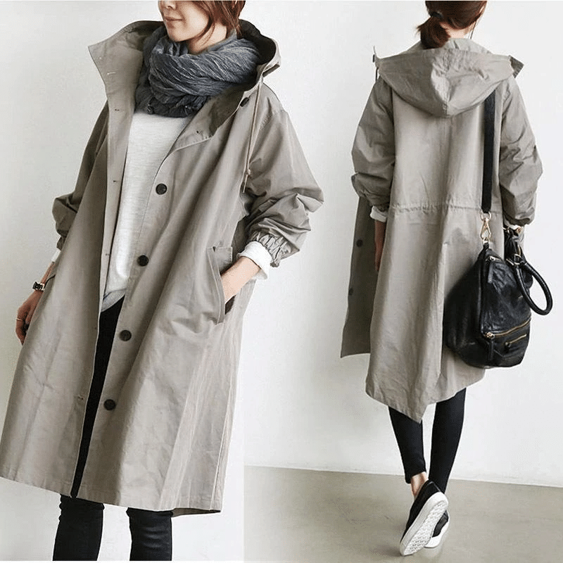 Women's Hooded Long Winter Jacket | Waterproof