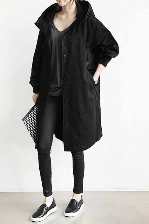 Women's Hooded Long Winter Jacket | Waterproof