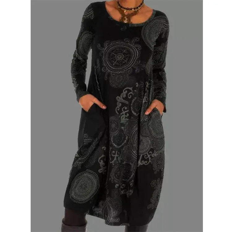 Women's Elegant Winter Dress | Midi