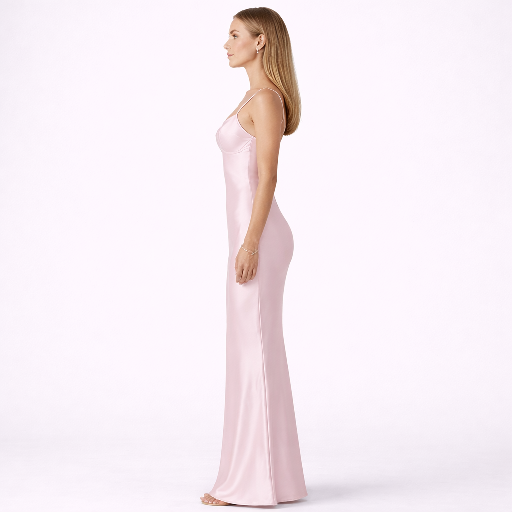 Blush Maxi Party Dress