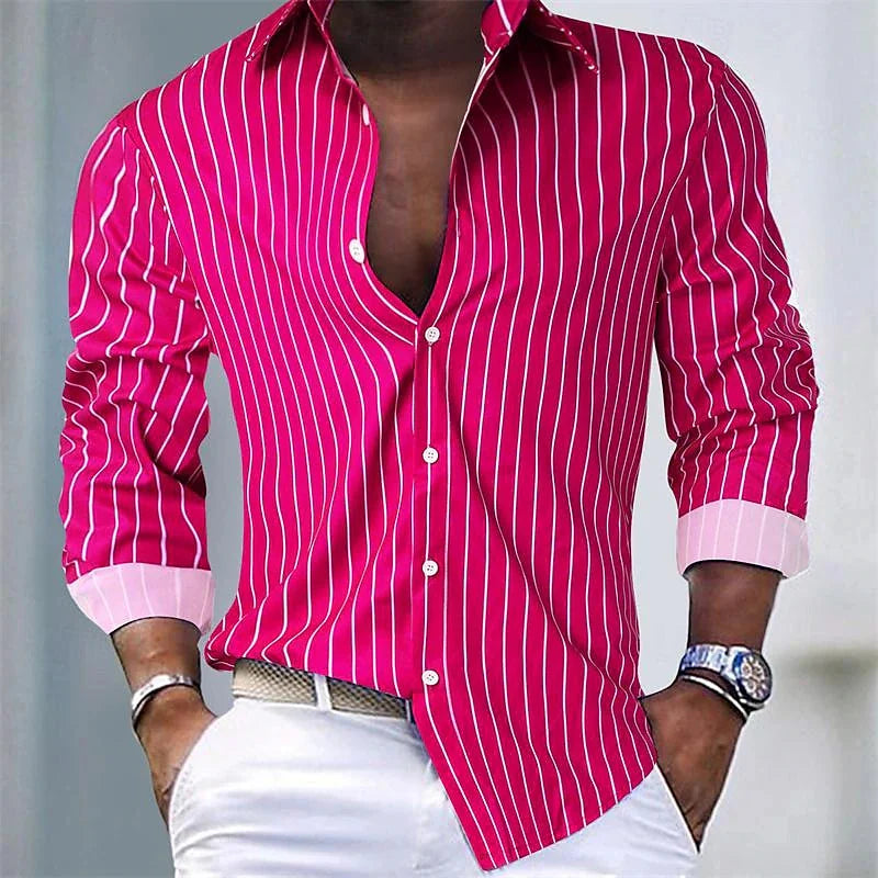 Men's Striped Shirt | Breathable