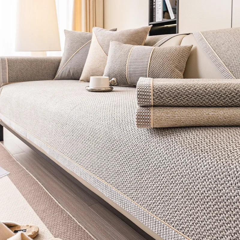 All-Season Non-Slip Cotton-Linen Sofa Cover