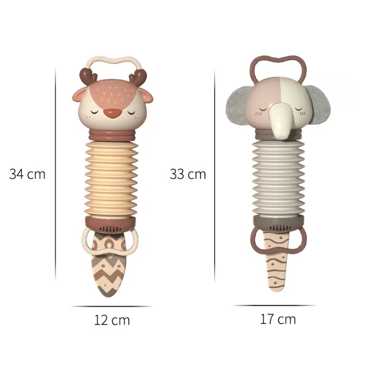 2-in-1 Baby Accordion and Rattle - Promote Sensory Development with Soothing Sounds