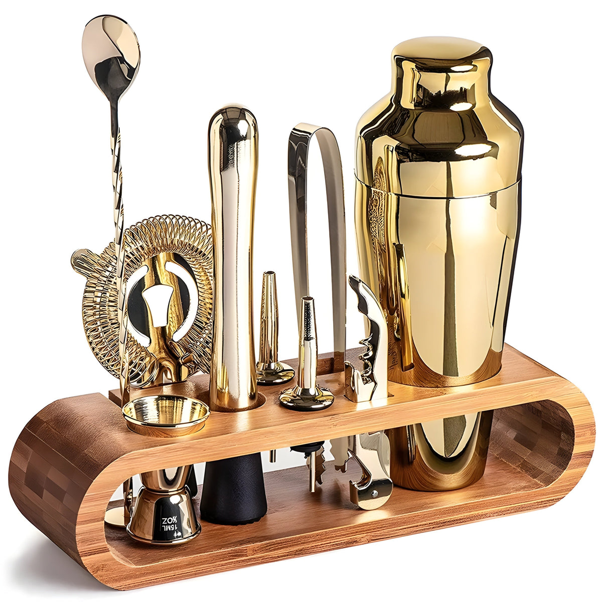 10-Piece High-Quality Stainless Steel Cocktail Shaker Set – Ideal for Mixed Drinks and Gatherings