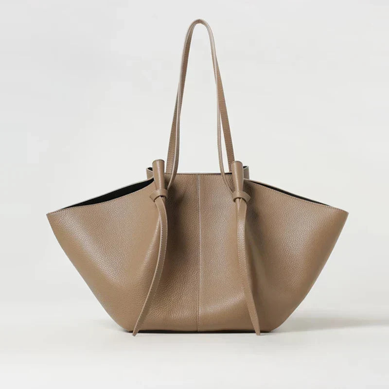 Women's Large Tote Bag | with Bow Detail and Long Handles