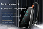 Compact Wireless Air Pump with Touchscreen – 150psi Inflator for Cars and Bicycles