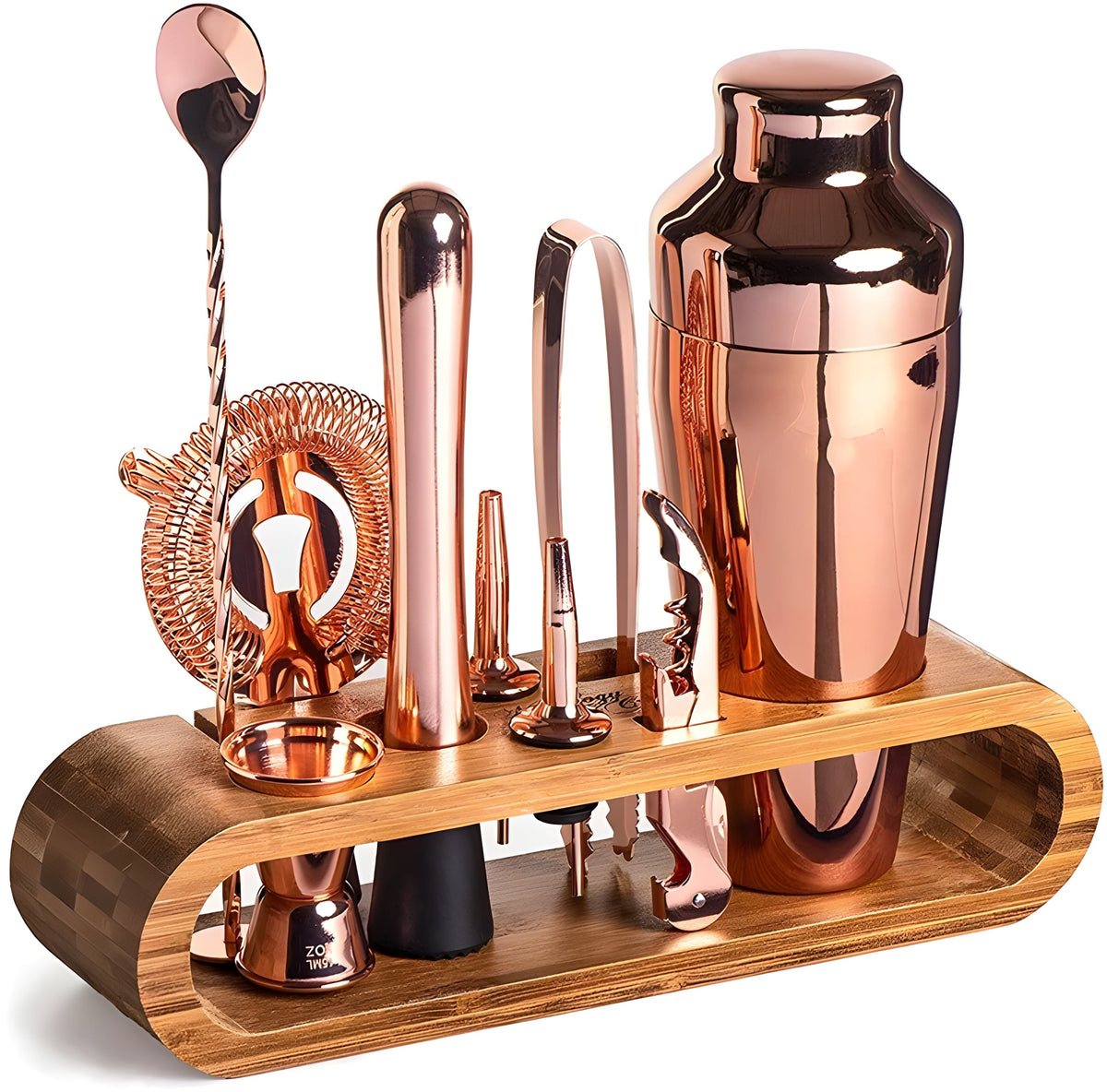 10-Piece High-Quality Stainless Steel Cocktail Shaker Set – Ideal for Mixed Drinks and Gatherings