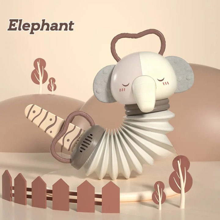 2-in-1 Baby Accordion and Rattle - Promote Sensory Development with Soothing Sounds