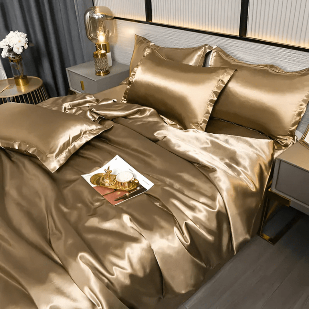 Premium Silk Bedding Set for Unmatched Comfort