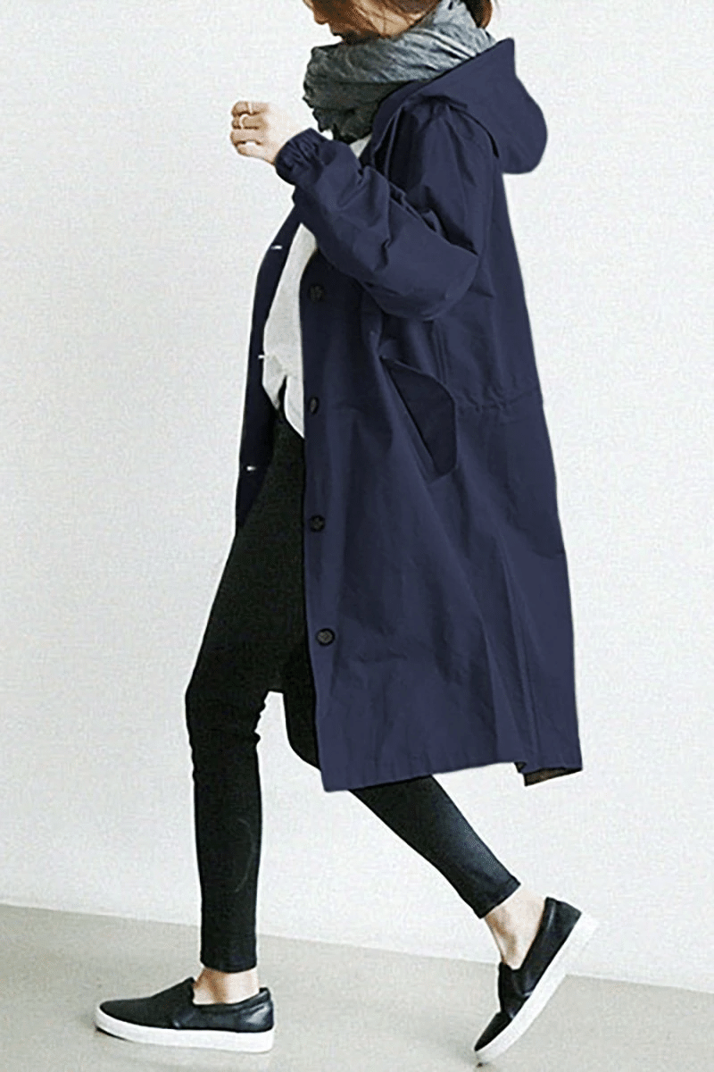 Women's Hooded Long Winter Jacket | Waterproof