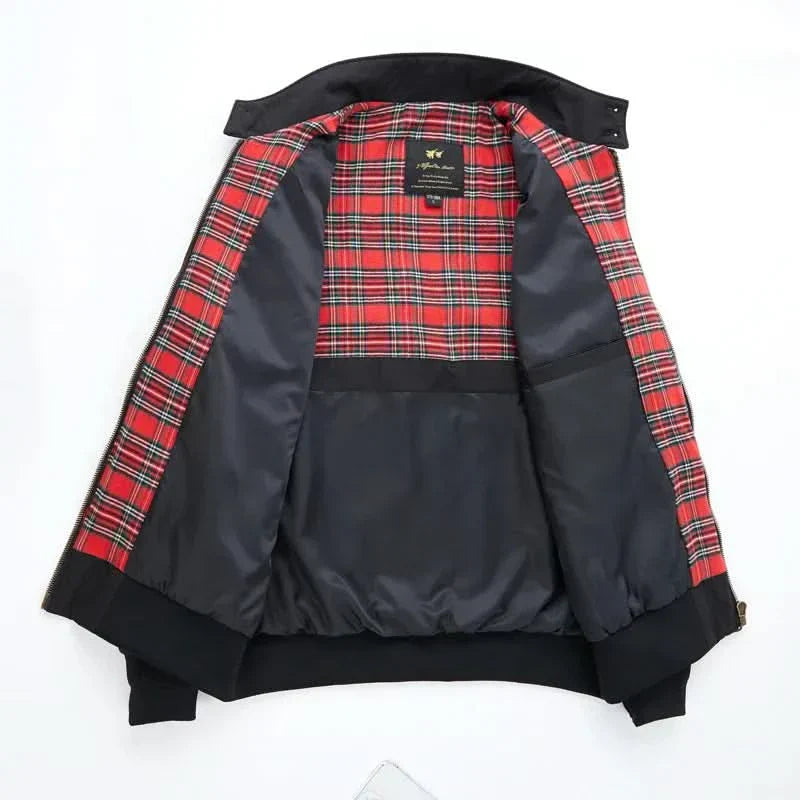 Men's Bomber Winter Jacket | With Checked Lining