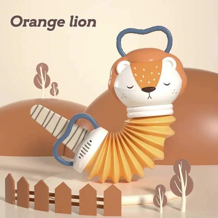 2-in-1 Baby Accordion and Rattle - Promote Sensory Development with Soothing Sounds