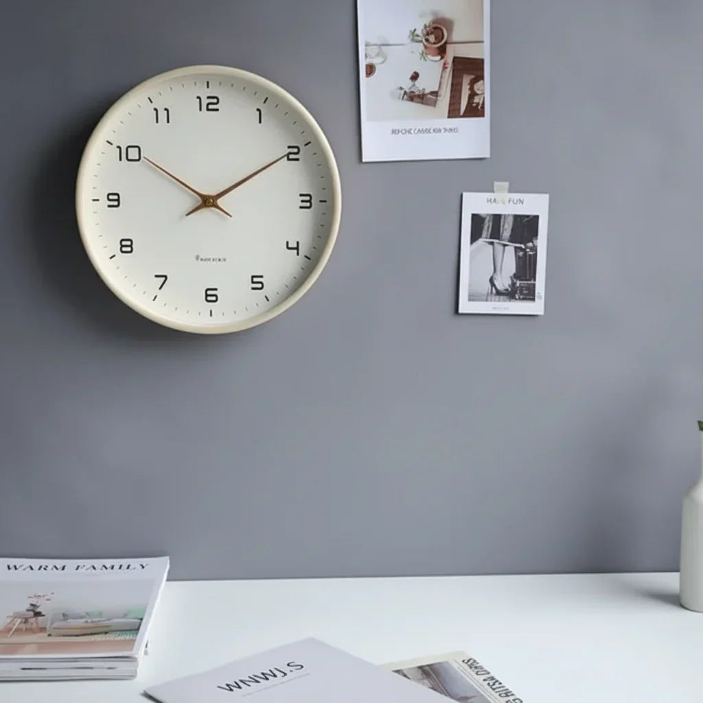 Minimalist Scandinavian Wooden Wall Clock