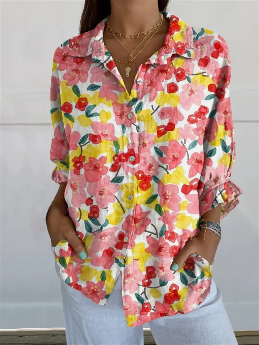 Women's Printed Blouse | Long Sleeve