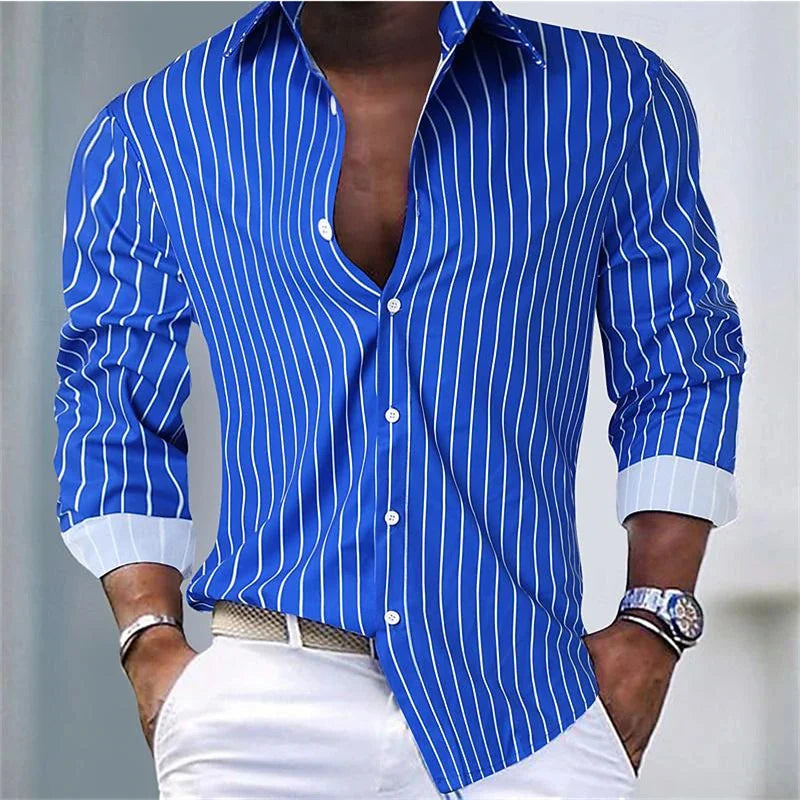 Men's Striped Shirt | Breathable