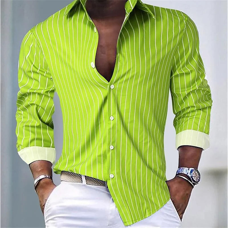 Men's Striped Shirt | Breathable