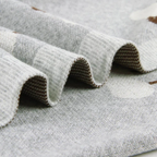 Knitted Baby Blanket Sheep Design | Soft Plush Fabric